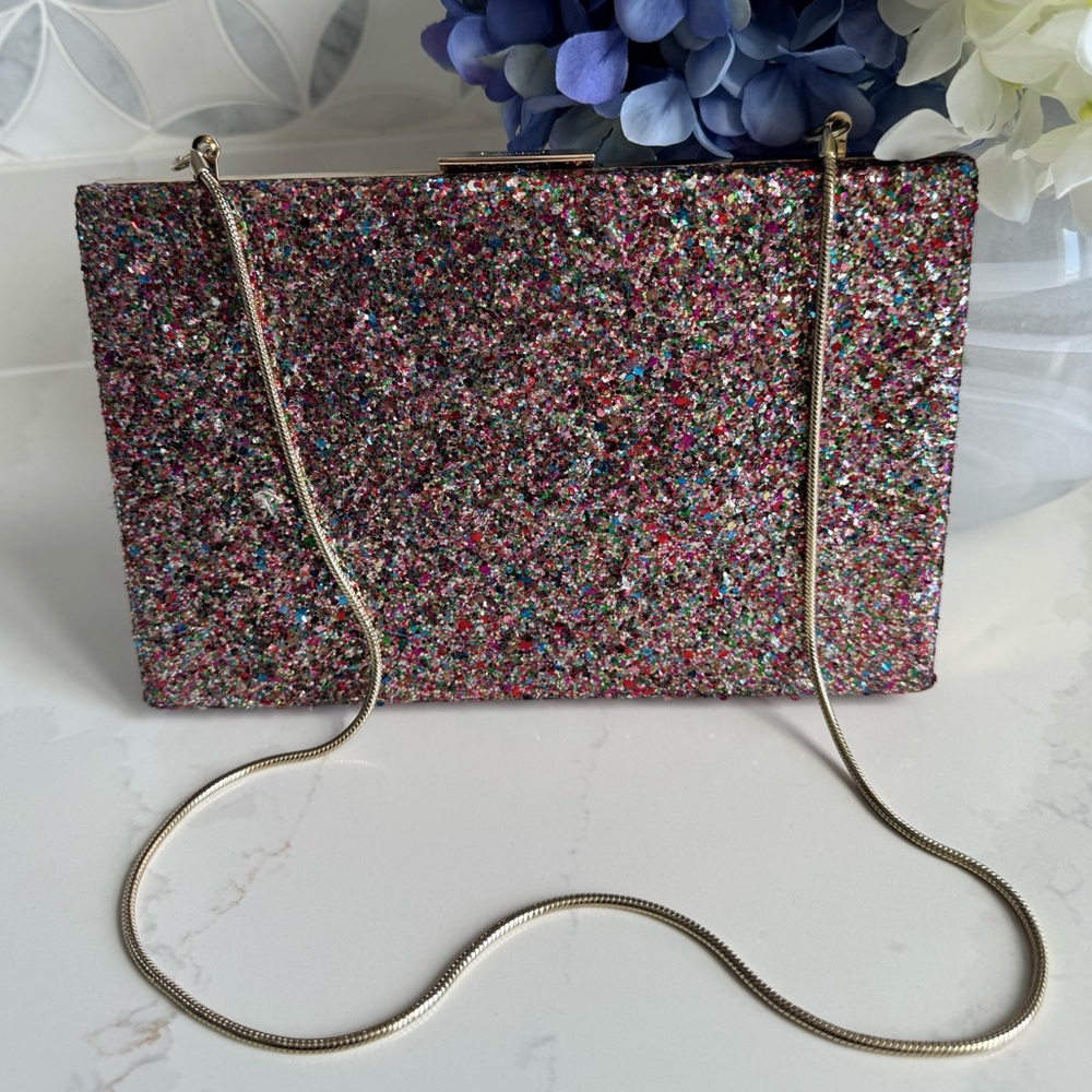 Kate Spade multiglitter clutch